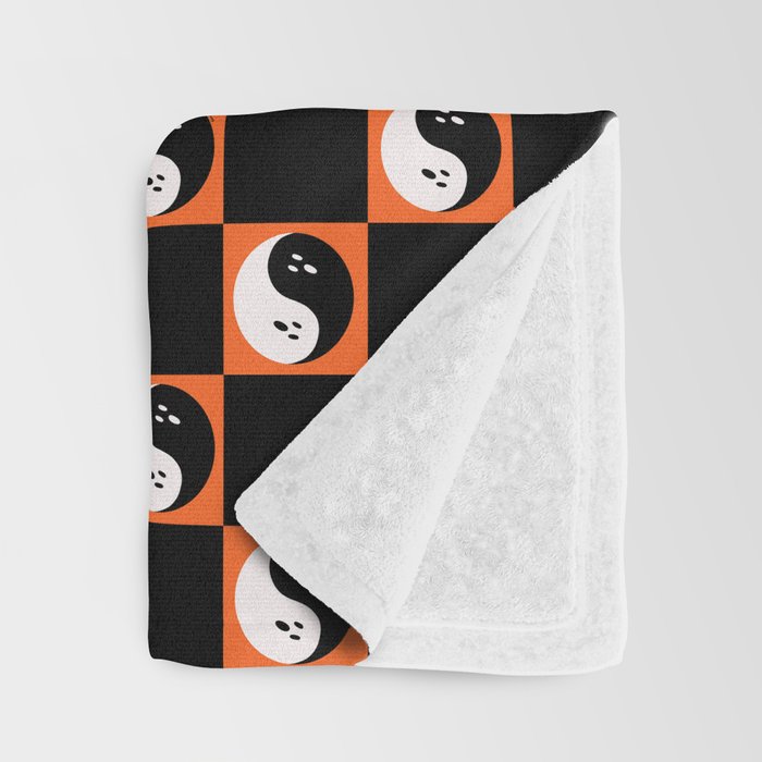 Spooky Yin Yang Throw Blanket Gallery Image 3