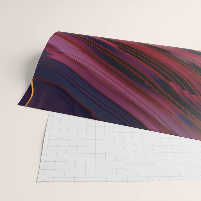 Plum Abstract Wrapping Paper Gallery Image 2