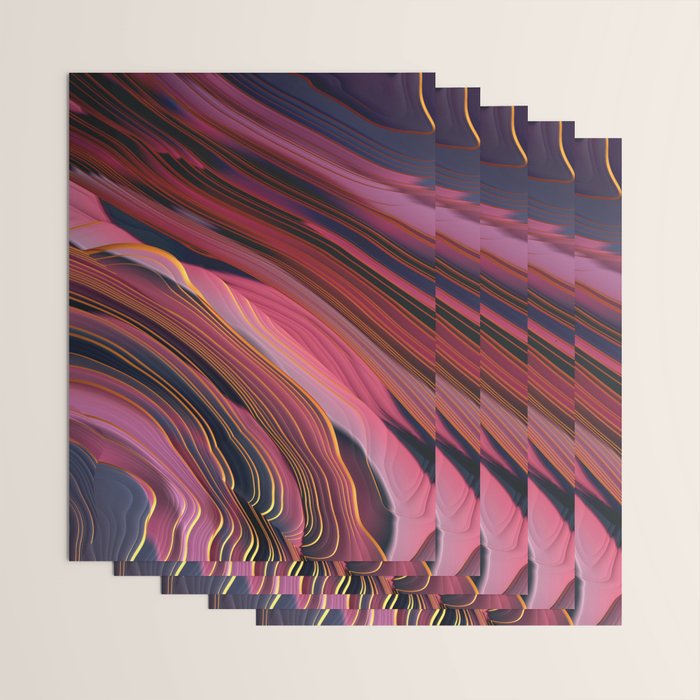 Plum Abstract Wrapping Paper Gallery Image 3