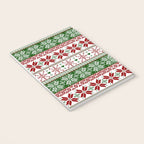 Green & Red Winter Fair Isle Notebook Gallery Image 3