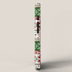 Green & Red Winter Fair Isle iPhone Case Gallery Image 2