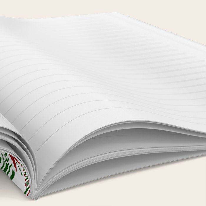 Green & Red Winter Fair Isle Notebook Gallery Image 2