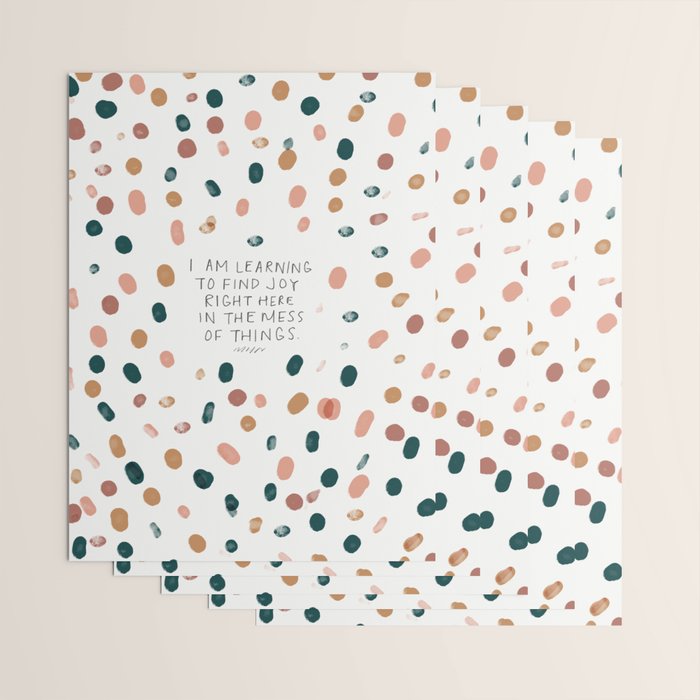 Joy in The Mess Of Things | Polka Dot Design Wrapping Paper Gallery Image 3