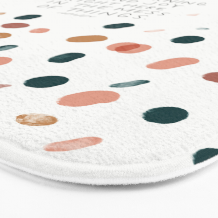 Joy in The Mess Of Things | Polka Dot Design Bath Mat Gallery Image 3