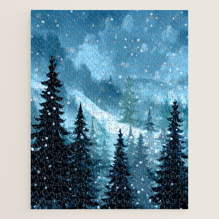 Winter Night Jigsaw Puzzle Gallery Image 1