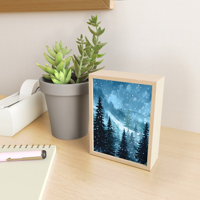 Winter Night Mini Art Print Gallery Image 2