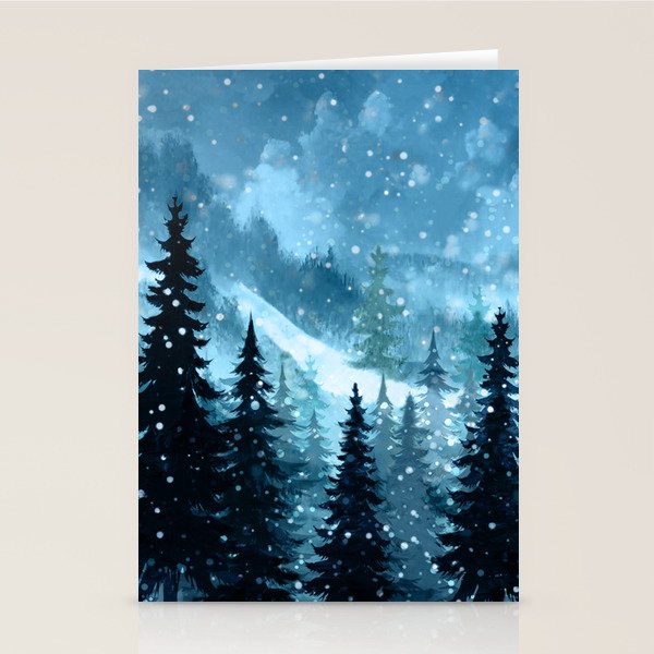 Winter Night Stationery Card Gallery Image 2