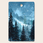 Winter Night Cutting Board Gallery Image 1