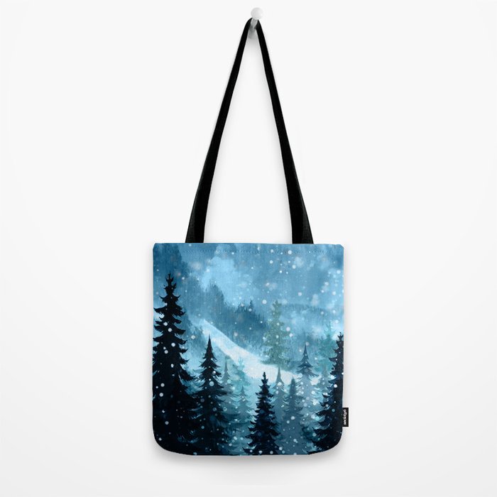 Winter Night Tote Bag Gallery Image 2