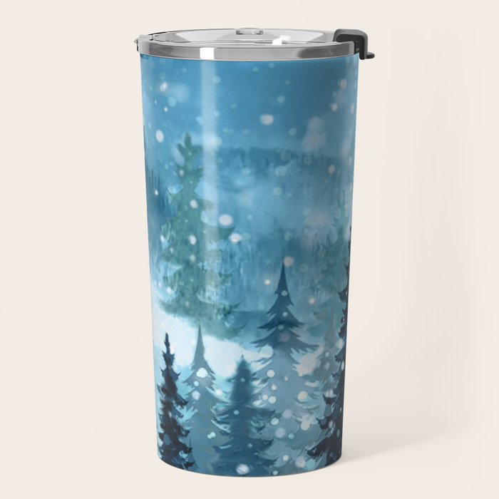 Winter Night Travel Mug Gallery Image 2