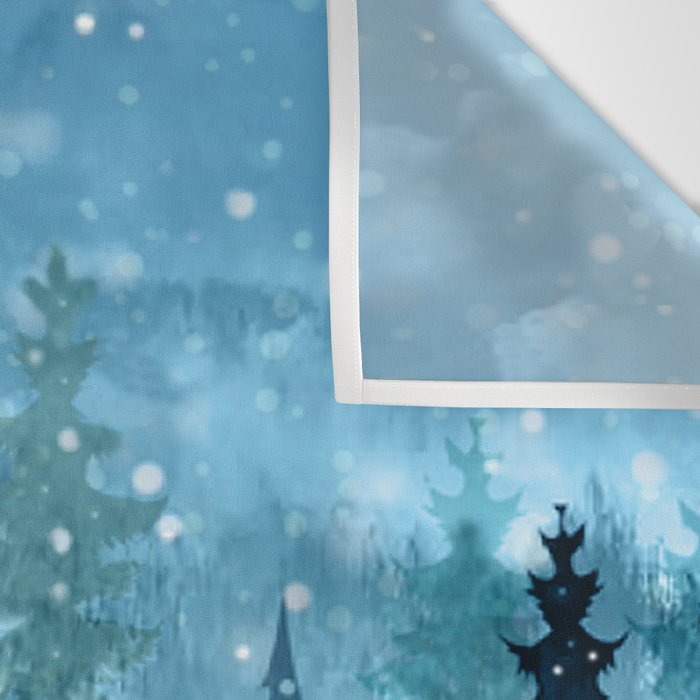 Winter Night Wall Tapestry Gallery Image 3