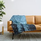 Winter Night Throw Blanket Gallery Image 1