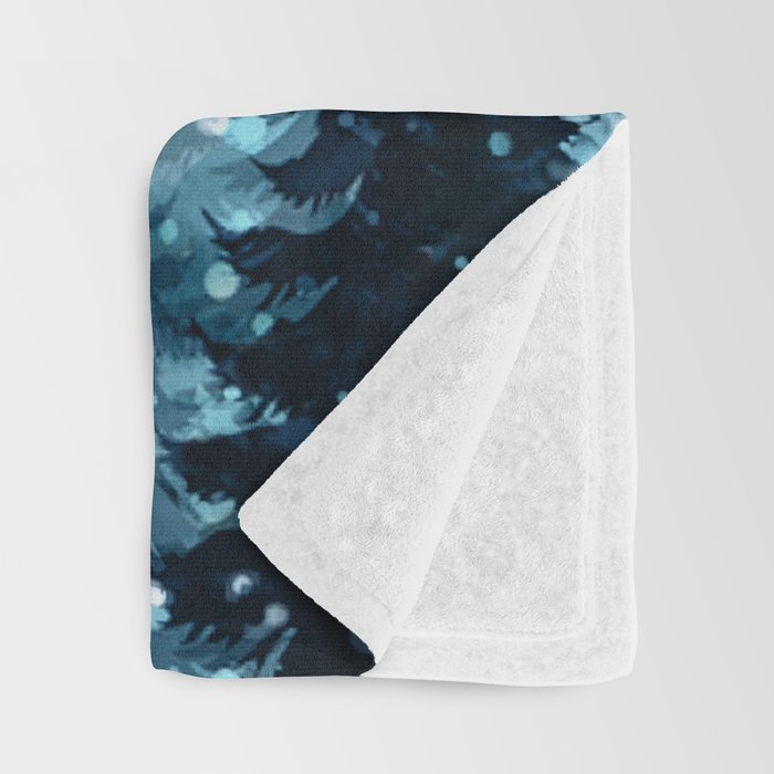 Winter Night Throw Blanket Gallery Image 3