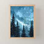 Winter Night Mini Art Print Gallery Image 1
