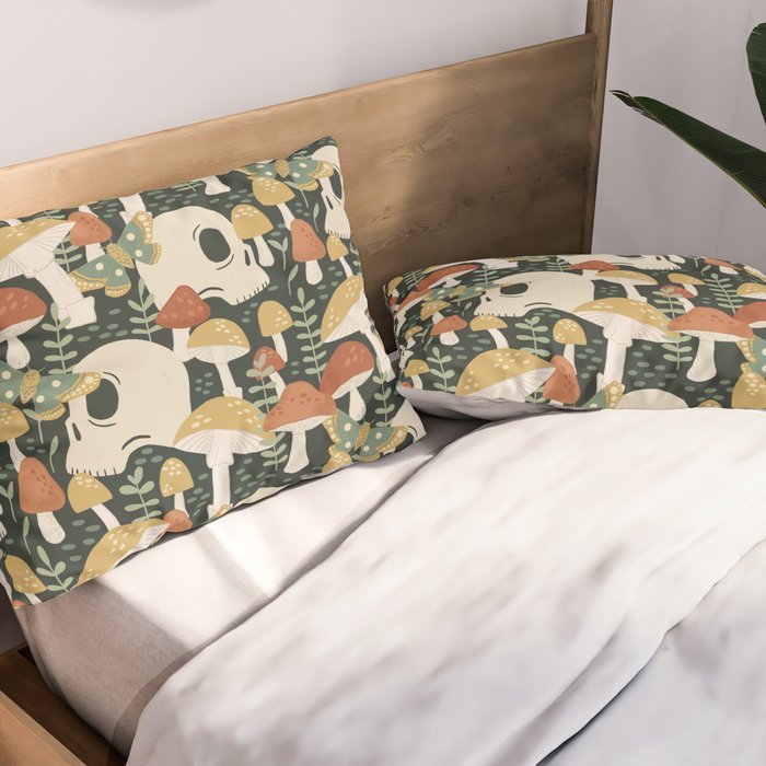 Death Mushrooms Pillow Sham Gallery Image 2