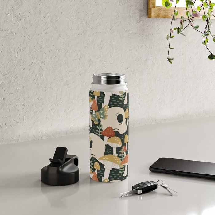 Death Mushrooms Water Bottle Gallery Image 4