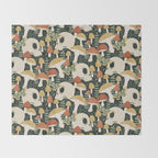 Death Mushrooms Throw Blanket Gallery Image 2