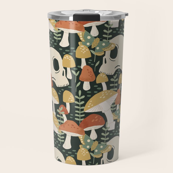 Death Mushrooms Travel Mug Gallery Image 1