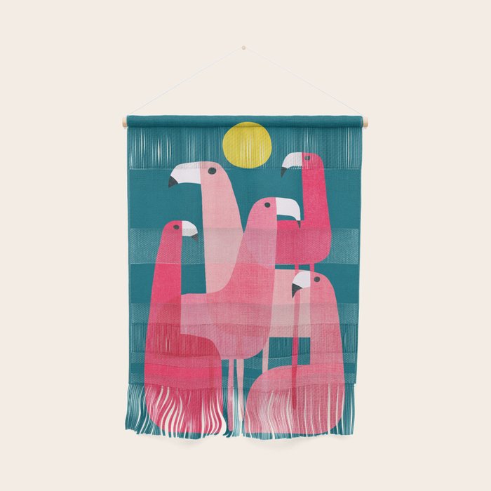 Pink flamingoes Wall Hanging Gallery Image 1