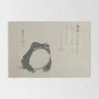Matsumoto Hoji Frog Japanese Woodblock Art Rug Gallery Image 2