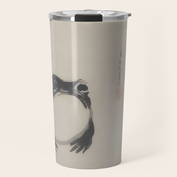 Matsumoto Hoji Frog Japanese Woodblock Art Travel Mug Gallery Image 1