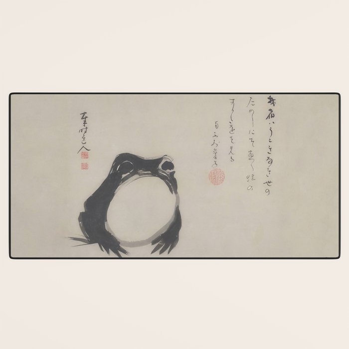 Matsumoto Hoji Frog Japanese Woodblock Art Desk Mat Gallery Image 3