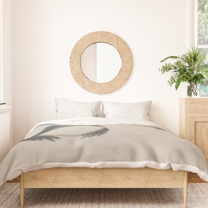 Matsumoto Hoji Frog Japanese Woodblock Art Duvet Cover Gallery Image 3