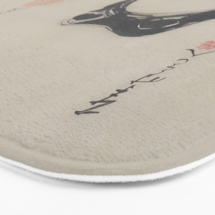 Matsumoto Hoji Frog Japanese Woodblock Art Bath Mat Gallery Image 3