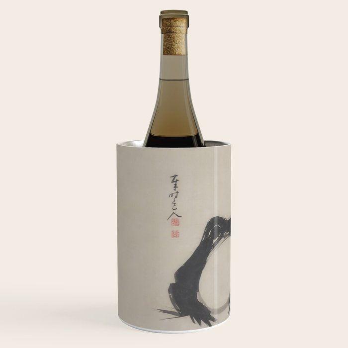 Matsumoto Hoji Frog Japanese Woodblock Art Wine Chiller Gallery Image 2