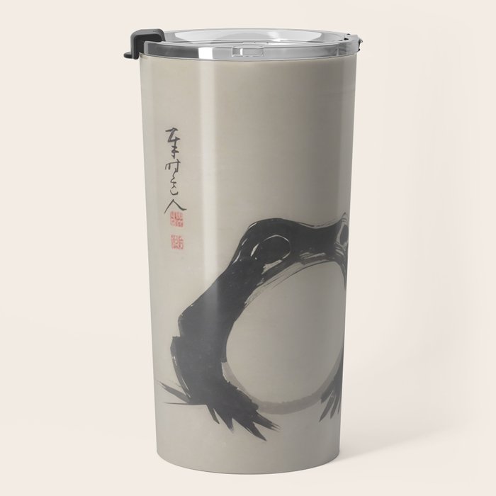 Matsumoto Hoji Frog Japanese Woodblock Art Travel Mug Gallery Image 3