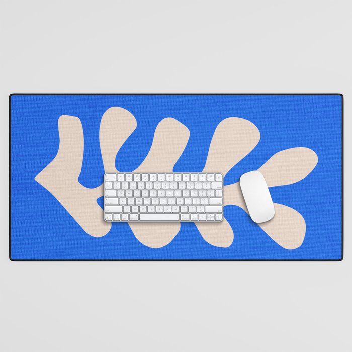 Chathams Blue: Wild Leaf | Matisse Foliage Paper Cutouts 02 Desk Mat Gallery Image 1