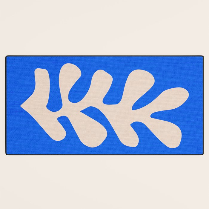 Chathams Blue: Wild Leaf | Matisse Foliage Paper Cutouts 02 Desk Mat Gallery Image 3