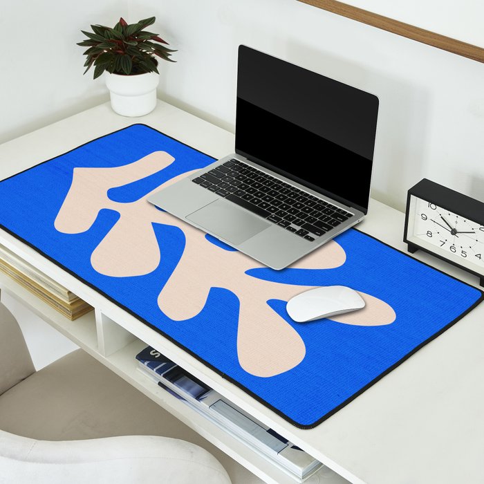Chathams Blue: Wild Leaf | Matisse Foliage Paper Cutouts 02 Desk Mat Gallery Image 2