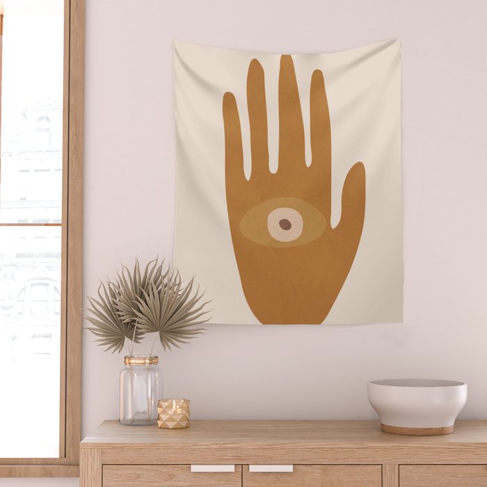 Hamsa Hand Wall Tapestry Gallery Image 2