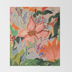 SUMMER BOUQUET Throw Blanket Gallery Image 2