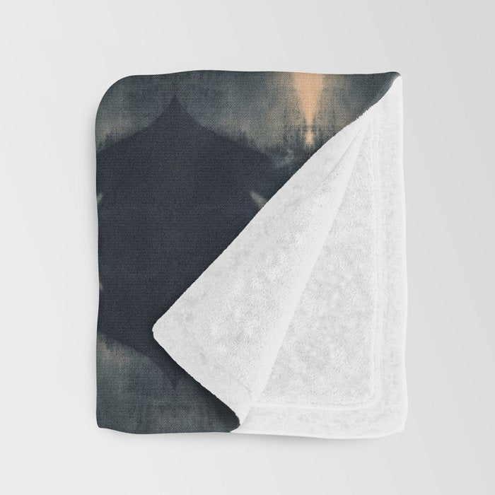Pomegranate Shibori Throw Blanket Gallery Image 3