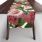 strawberry watercolor Table Runner Gallery Image 1