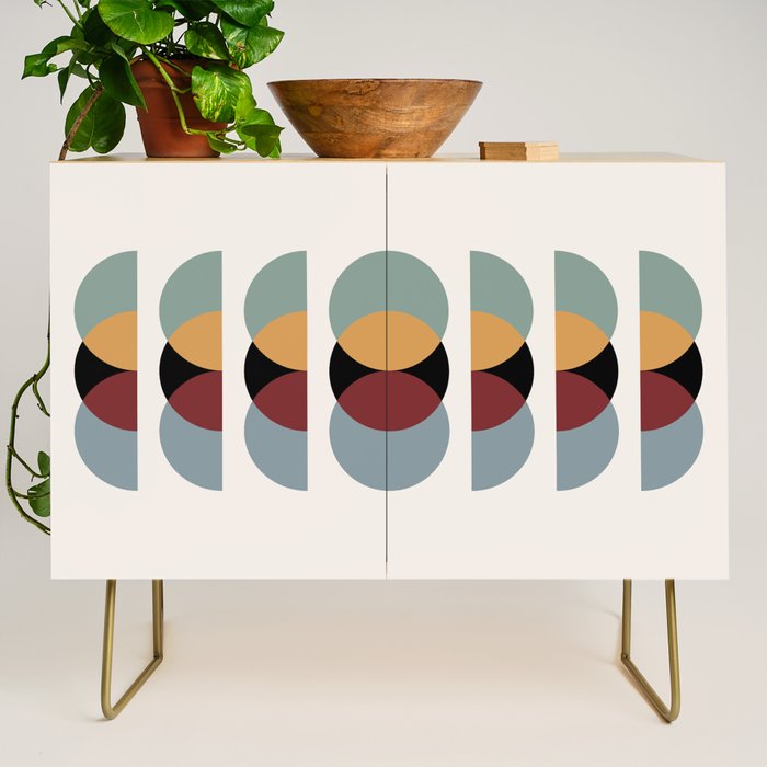 Minimalist Retro Shapes I Credenza Gallery Image 1