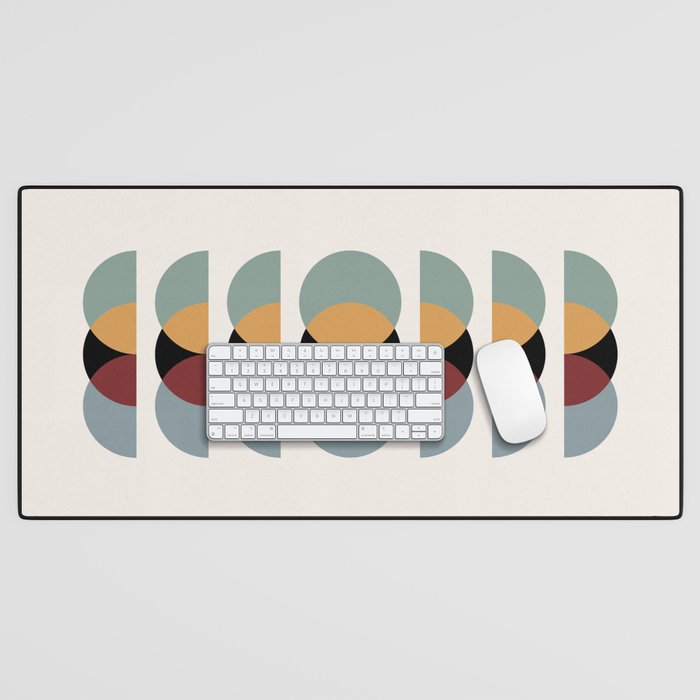 Minimalist Retro Shapes I Desk Mat Gallery Image 1