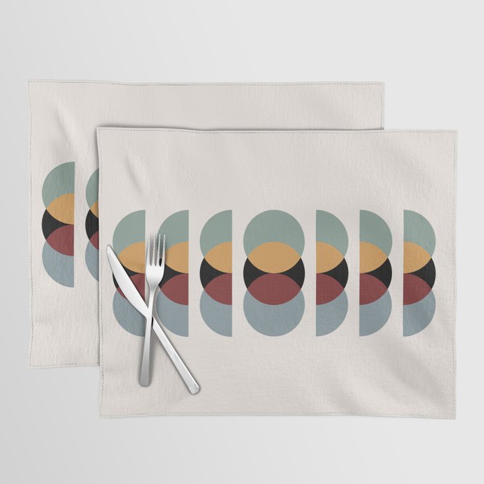Minimalist Retro Shapes I Placemat Gallery Image 1