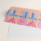 Vote Hand Lettering on Peach Watercolor Background Wrapping Paper Gallery Image 2