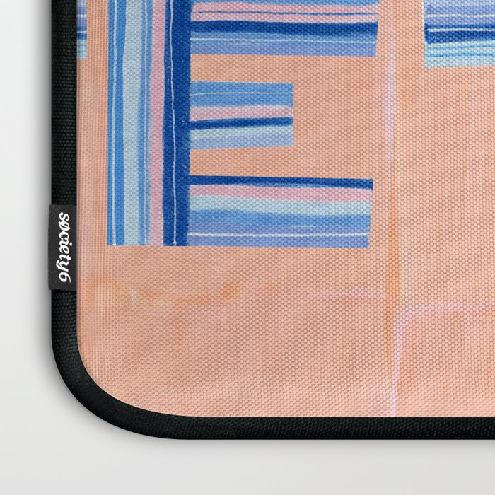 Vote Hand Lettering on Peach Watercolor Background Laptop Sleeve Gallery Image 3