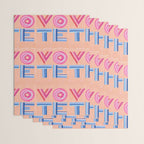 Vote Hand Lettering on Peach Watercolor Background Wrapping Paper Gallery Image 3