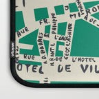 PARIS MAP GREEN Laptop Sleeve Gallery Image 3