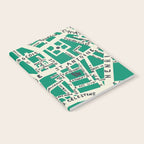 PARIS MAP GREEN Notebook Gallery Image 2