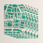 PARIS MAP GREEN Wrapping Paper Gallery Image 3