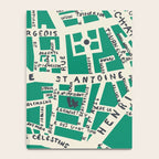 PARIS MAP GREEN Notebook Gallery Image 4