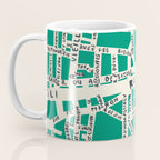 PARIS MAP GREEN Coffee Mug Gallery Image 3