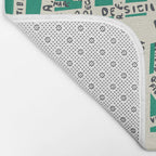 PARIS MAP GREEN Bath Mat Gallery Image 2