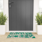 PARIS MAP GREEN Welcome Mat Gallery Image 3
